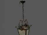 an image of a chandelier hanging from a ceiling
