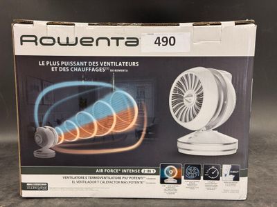 an image of a box with a fan inside of it on a table