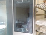 someone is taking a picture of a bed in a hospital room