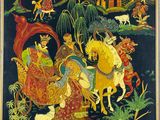 une image d'un tableau représentant un homme à cheval