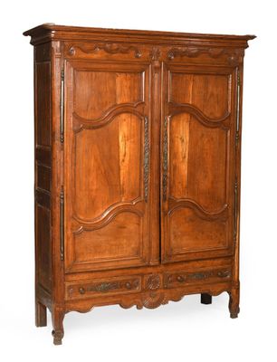 une image représentant une armoire en bois à deux portes et un tiroir