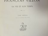 the front cover of the first edition of francois villan ' s novel