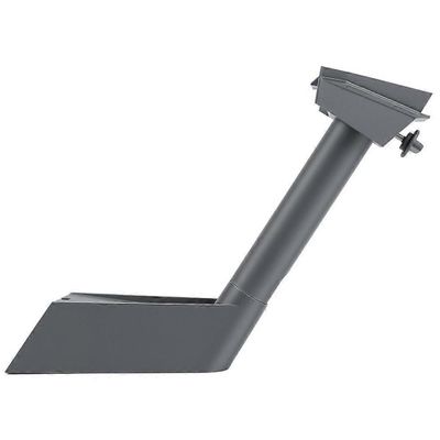 gros plan d'un objet métallique sur fond blanc