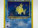 a close up of a pokemon card with a fish on it