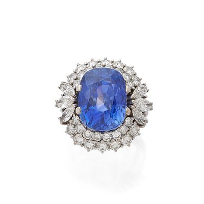 a sapphire and diamond ring