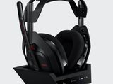 a close up of a pair of headphones on a stand