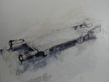 une image représentant un dessin d'un bateau sur l'eau