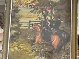 une image d'un tableau représentant un homme à cheval