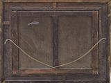 a picture of a window that has a rope on it