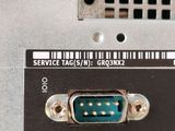 a close up of a device with a serial number on it