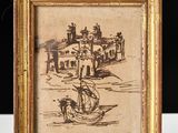 une image d'une image d'une image d'un bateau dans l'eau