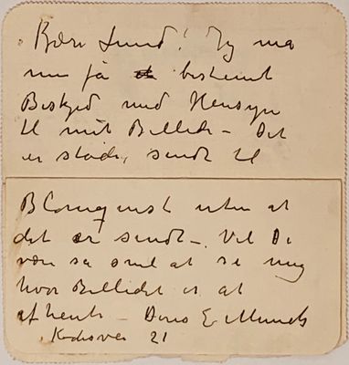 une vieille lettre manuscrite d'un homme qui écrit sur un morceau de papier