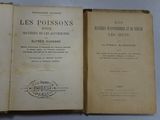 an open book with a picture of the title of les poissons on it