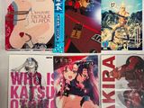 beaucoup de livres sur les anime qui sont posés sur la table