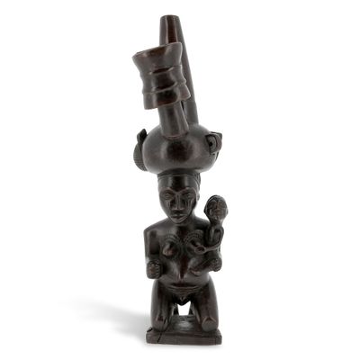 PIPE YORUBA Nigéria Hauteur : 37 cm