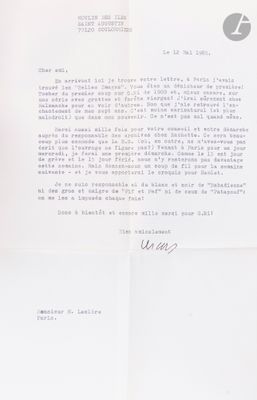 a close up of a piece of paper with a letter written on it