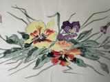 a painting of a bunch of flowers on a table