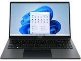 the laptop is open and ready to be used on the desk