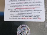 a sticker on the back of a refrigerator that has a sticker on it
