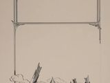 an image of a black and white drawing of sailboats in the water