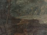 painting of a landscape with cattle and a man on a horse