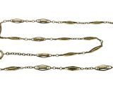 a close up of a chain with a clasp on a white background