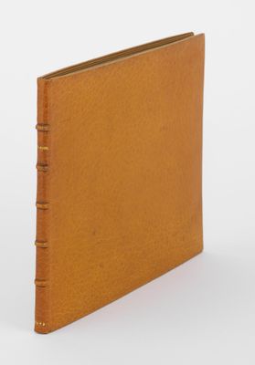 une image représentant un livre en cuir marron avec une page blanche