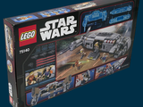 a box with a lego star wars set inside of it