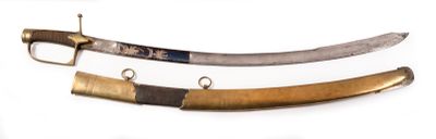 three different types of swords on display on a white surface