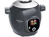 an image of a black and silver electric rice cooker