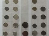 a lot of different coins in a plastic bag
