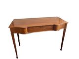 an image of a wooden desk with a drawer on it