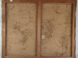 a picture of a picture of a map on the wall