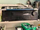 a radio that is sitting on a shelf in a room