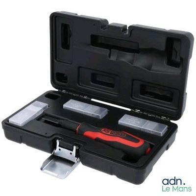 an image of a tool kit in a black case on a white background