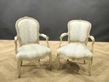 pair of louis xvi style armchairs