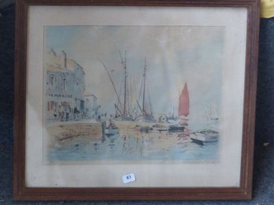 une image d'une peinture de bateaux dans l'eau