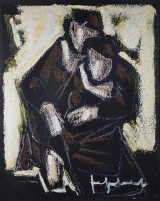 FRIBOULET Jef (1919-2003) « Les amoureux »