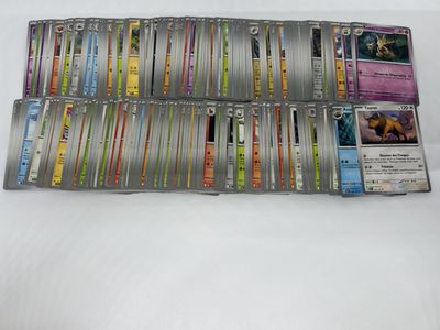 a lot of cards that are sitting on a table