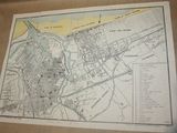 une ancienne carte de la ville de Boston, dans le Massachusetts, au XIXe siècle