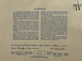 an old document with a picture of a plane on it