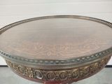 a table that has a glass top on it