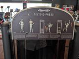 a sign showing the different positions of a person in a gym