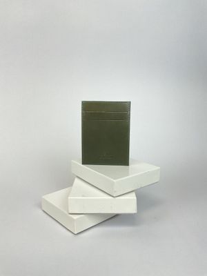 PETITE MAROQUINERIE - PORTE CARTE Modèle Kaki + Bronze