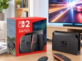 two nintendo switchers sitting on a table in front of a tv