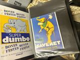 a book with a picture of an elephant and an elephant on it