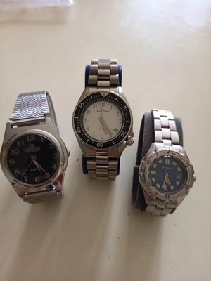 Lot de 3 montres Quartz fonctionnelles.