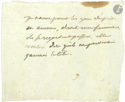an old piece of paper with a handwriting on it