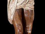 statue of jesus on the cross with a cloth wrapped around his head