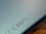 a close up view of the back of a laptop computer